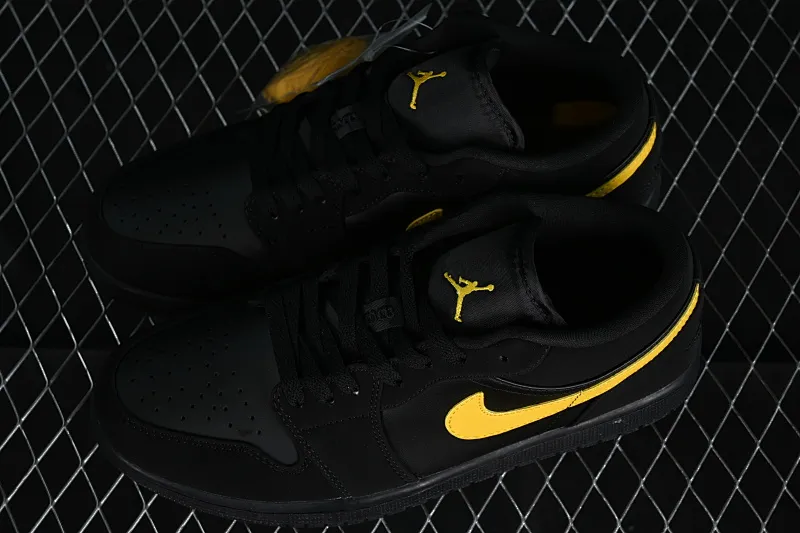 All categories Air Jordan Jordan series basketball shoes Air Jordan 1 Low Z version Air Jordan 1 Low AJ1 Joe 1 black gold hook low-top cultural leisure sports sneakers 553558-071